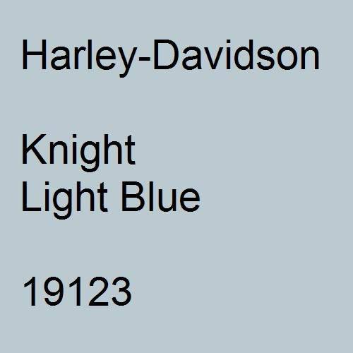 Harley-Davidson, Knight Light Blue, 19123.